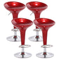 Industrial Style Bar Stool with Adjustable Height PP Seat Barstool for Kitchen Watermelon Red 4 Piece Set Clearhalo 'Bar Furniture' 'Bar Stools' 'bar_stools' 'furn' 'furn_bar_stools' 'furniture_bar_stools' 'Kitchen & Dining Furniture' 'kitchen&dining_furn' 'kitchen' 'kitchen_furn' Furniture' 4481773