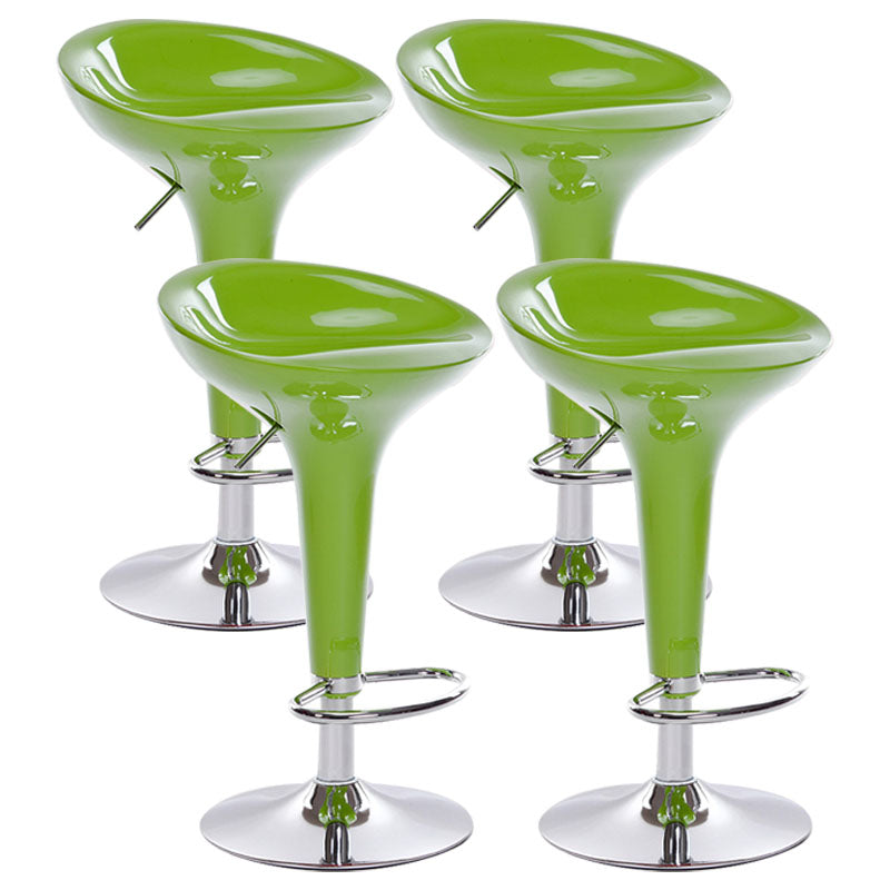Industrial Style Bar Stool with Adjustable Height PP Seat Barstool for Kitchen Olive Green 4 Piece Set Clearhalo 'Bar Furniture' 'Bar Stools' 'bar_stools' 'furn' 'furn_bar_stools' 'furniture_bar_stools' 'Kitchen & Dining Furniture' 'kitchen&dining_furn' 'kitchen' 'kitchen_furn' Furniture' 4481774