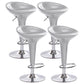 Industrial Style Bar Stool with Adjustable Height PP Seat Barstool for Kitchen Chrome 4 Piece Set Clearhalo 'Bar Furniture' 'Bar Stools' 'bar_stools' 'furn' 'furn_bar_stools' 'furniture_bar_stools' 'Kitchen & Dining Furniture' 'kitchen&dining_furn' 'kitchen' 'kitchen_furn' Furniture' 4481775