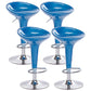 Industrial Style Bar Stool with Adjustable Height PP Seat Barstool for Kitchen Sky Blue 4 Piece Set Clearhalo 'Bar Furniture' 'Bar Stools' 'bar_stools' 'furn' 'furn_bar_stools' 'furniture_bar_stools' 'Kitchen & Dining Furniture' 'kitchen&dining_furn' 'kitchen' 'kitchen_furn' Furniture' 4481776