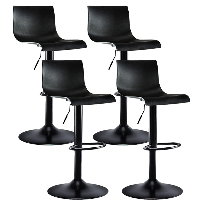 Industrial Style Bar-stool with Adjustable Height Metal Leg for Counter Bar 4 Piece Set Clearhalo 'Bar Furniture' 'Bar Stools' 'bar_stools' 'furn' 'furn_bar_stools' 'furniture_bar_stools' 'Kitchen & Dining Furniture' 'kitchen&dining_furn' 'kitchen' 'kitchen_furn' Furniture' 4481796