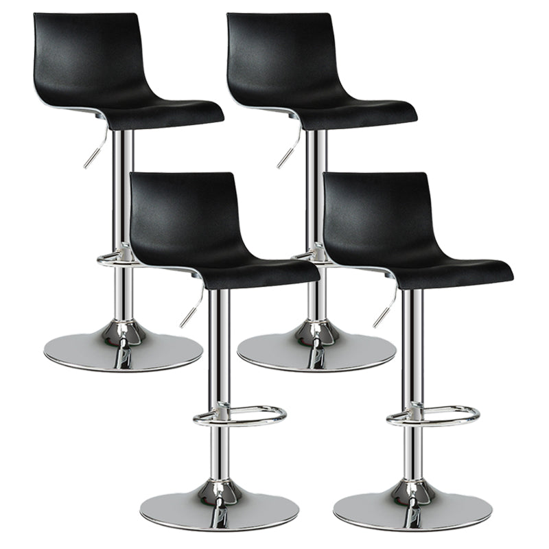 Industrial Style Bar-stool with Adjustable Height Metal Leg for Counter Bar 4 Piece Set Clearhalo 'Bar Furniture' 'Bar Stools' 'bar_stools' 'furn' 'furn_bar_stools' 'furniture_bar_stools' 'Kitchen & Dining Furniture' 'kitchen&dining_furn' 'kitchen' 'kitchen_furn' Furniture' 4481799