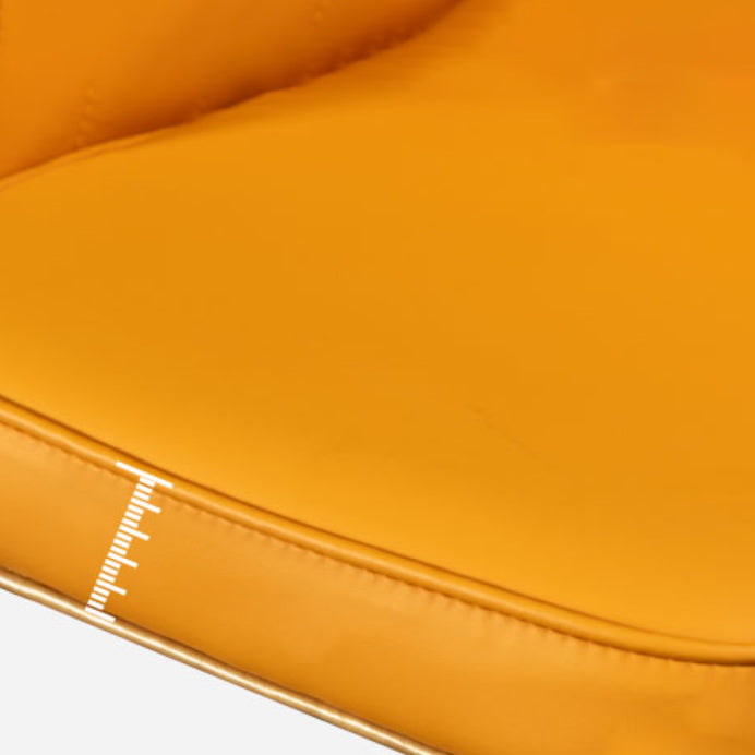 Modern Armless Backrest Counter Stool Iron Living Room Bar Stool with Leather Cushion Clearhalo 'Bar Furniture' 'Bar Stools' 'bar_stools' 'furn' 'furn_bar_stools' 'furniture_bar_stools' 'Kitchen & Dining Furniture' 'kitchen&dining_furn' 'kitchen' 'kitchen_furn' Furniture' 4481817