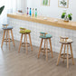 Modern Rotatable Backrest Counter Stool Wood Kitchen Bar Stool with Cushion Clearhalo 'Bar Furniture' 'Bar Stools' 'bar_stools' 'furn' 'furn_bar_stools' 'furniture_bar_stools' 'Kitchen & Dining Furniture' 'kitchen&dining_furn' 'kitchen' 'kitchen_furn' Furniture' 4481843