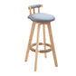 Modern Rotatable Backrest Counter Stool Wood Kitchen Bar Stool with Cushion Light Blue 1 Piece Clearhalo 'Bar Furniture' 'Bar Stools' 'bar_stools' 'furn' 'furn_bar_stools' 'furniture_bar_stools' 'Kitchen & Dining Furniture' 'kitchen&dining_furn' 'kitchen' 'kitchen_furn' Furniture' 4481869