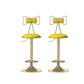 Glam Rotatable Liftable Counter Stool Iron Beauty Shop Bar Stool with Velvet Cushion Yellow 2 Piece Set Clearhalo 'Bar Furniture' 'Bar Stools' 'bar_stools' 'furn' 'furn_bar_stools' 'furniture_bar_stools' 'Kitchen & Dining Furniture' 'kitchen&dining_furn' 'kitchen' 'kitchen_furn' Furniture' 4481934