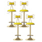Glam Rotatable Liftable Counter Stool Iron Beauty Shop Bar Stool with Velvet Cushion Yellow 4 Piece Set Clearhalo 'Bar Furniture' 'Bar Stools' 'bar_stools' 'furn' 'furn_bar_stools' 'furniture_bar_stools' 'Kitchen & Dining Furniture' 'kitchen&dining_furn' 'kitchen' 'kitchen_furn' Furniture' 4481935