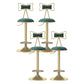 Glam Rotatable Liftable Counter Stool Iron Beauty Shop Bar Stool with Velvet Cushion Green 4 Piece Set Clearhalo 'Bar Furniture' 'Bar Stools' 'bar_stools' 'furn' 'furn_bar_stools' 'furniture_bar_stools' 'Kitchen & Dining Furniture' 'kitchen&dining_furn' 'kitchen' 'kitchen_furn' Furniture' 4481938