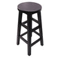 Modern Armless Backless Counter Stool Wood Cafe Bar Stool with Wooden Seat, 1 Piece Black Clearhalo 'Bar Furniture' 'Bar Stools' 'bar_stools' 'furn' 'furn_bar_stools' 'furniture_bar_stools' 'Kitchen & Dining Furniture' 'kitchen&dining_furn' 'kitchen' 'kitchen_furn' Furniture' 4482010
