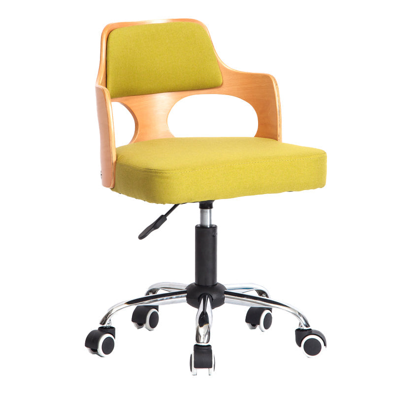 Modern Rotatable Liftable Counter Stool Steel Beauty Shop Bar Stool with Cushion Green 1 Piece Clearhalo 'Bar Furniture' 'Bar Stools' 'bar_stools' 'furn' 'furn_bar_stools' 'furniture_bar_stools' 'Kitchen & Dining Furniture' 'kitchen&dining_furn' 'kitchen' 'kitchen_furn' Furniture' 4482262