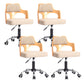 Modern Rotatable Liftable Counter Stool Steel Beauty Shop Bar Stool with Cushion Khaki 4 Piece Set Clearhalo 'Bar Furniture' 'Bar Stools' 'bar_stools' 'furn' 'furn_bar_stools' 'furniture_bar_stools' 'Kitchen & Dining Furniture' 'kitchen&dining_furn' 'kitchen' 'kitchen_furn' Furniture' 4482273