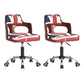 Modern Rotatable Liftable Counter Stool Steel Beauty Shop Bar Stool with Cushion Red-Blue 2 Piece Set Clearhalo 'Bar Furniture' 'Bar Stools' 'bar_stools' 'furn' 'furn_bar_stools' 'furniture_bar_stools' 'Kitchen & Dining Furniture' 'kitchen&dining_furn' 'kitchen' 'kitchen_furn' Furniture' 4482284