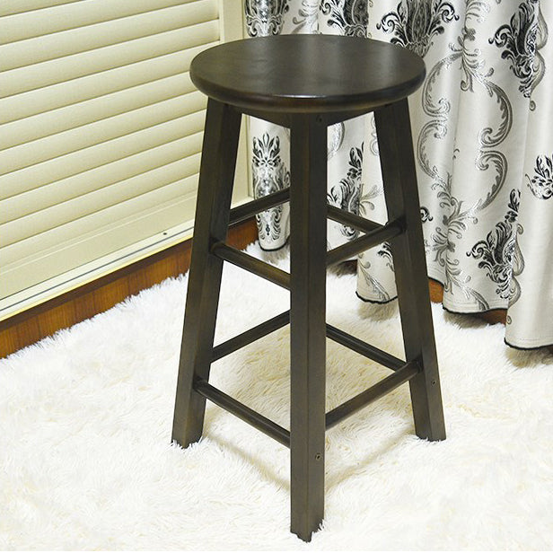 Modern Armless Backless Counter Stool Wood Cafe Bar Stool with Pedal and Wooden Seat Clearhalo 'Bar Furniture' 'Bar Stools' 'bar_stools' 'furn' 'furn_bar_stools' 'furniture_bar_stools' 'Kitchen & Dining Furniture' 'kitchen&dining_furn' 'kitchen' 'kitchen_furn' Furniture' 4482291
