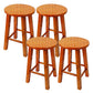 Modern Armless Backless Counter Stool Wood Cafe Bar Stool with Pedal and Wooden Seat Light Brown 4 Piece Set Clearhalo 'Bar Furniture' 'Bar Stools' 'bar_stools' 'furn' 'furn_bar_stools' 'furniture_bar_stools' 'Kitchen & Dining Furniture' 'kitchen&dining_furn' 'kitchen' 'kitchen_furn' Furniture' 4482292