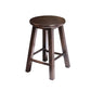 Modern Armless Backless Counter Stool Wood Cafe Bar Stool with Pedal and Wooden Seat Walnut 1 Piece Clearhalo 'Bar Furniture' 'Bar Stools' 'bar_stools' 'furn' 'furn_bar_stools' 'furniture_bar_stools' 'Kitchen & Dining Furniture' 'kitchen&dining_furn' 'kitchen' 'kitchen_furn' Furniture' 4482294