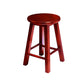 Modern Armless Backless Counter Stool Wood Cafe Bar Stool with Pedal and Wooden Seat Red Brown 1 Piece Clearhalo 'Bar Furniture' 'Bar Stools' 'bar_stools' 'furn' 'furn_bar_stools' 'furniture_bar_stools' 'Kitchen & Dining Furniture' 'kitchen&dining_furn' 'kitchen' 'kitchen_furn' Furniture' 4482306