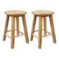 Modern Armless Backless Counter Stool Wood Cafe Bar Stool with Pedal and Wooden Seat Natural 2 Piece Set Clearhalo 'Bar Furniture' 'Bar Stools' 'bar_stools' 'furn' 'furn_bar_stools' 'furniture_bar_stools' 'Kitchen & Dining Furniture' 'kitchen&dining_furn' 'kitchen' 'kitchen_furn' Furniture' 4482320