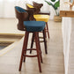 Modern Armless Backrest Counter Stool Wood Milk Tea Shop Bar Stool with Pedal and Cushion Clearhalo 'Bar Furniture' 'Bar Stools' 'bar_stools' 'furn' 'furn_bar_stools' 'furniture_bar_stools' 'Kitchen & Dining Furniture' 'kitchen&dining_furn' 'kitchen' 'kitchen_furn' Furniture' 4482330