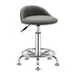 Modern Rotatable Liftable Counter Stool Steel Barber Shop Bar Stool with Cushion Light Gray 1 Piece Clearhalo 'Bar Furniture' 'Bar Stools' 'bar_stools' 'furn' 'furn_bar_stools' 'furniture_bar_stools' 'Kitchen & Dining Furniture' 'kitchen&dining_furn' 'kitchen' 'kitchen_furn' Furniture' 4482409