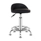 Modern Rotatable Liftable Counter Stool Steel Barber Shop Bar Stool with Cushion Textured Black 1 Piece Clearhalo 'Bar Furniture' 'Bar Stools' 'bar_stools' 'furn' 'furn_bar_stools' 'furniture_bar_stools' 'Kitchen & Dining Furniture' 'kitchen&dining_furn' 'kitchen' 'kitchen_furn' Furniture' 4482411