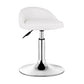 Modern Rotatable Liftable Counter Stool Steel Barber Shop Bar Stool with Cushion Gloss White 1 Piece Clearhalo 'Bar Furniture' 'Bar Stools' 'bar_stools' 'furn' 'furn_bar_stools' 'furniture_bar_stools' 'Kitchen & Dining Furniture' 'kitchen&dining_furn' 'kitchen' 'kitchen_furn' Furniture' 4482418