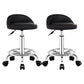 Modern Rotatable Liftable Counter Stool Steel Barber Shop Bar Stool with Cushion Black 2 Piece Set Clearhalo 'Bar Furniture' 'Bar Stools' 'bar_stools' 'furn' 'furn_bar_stools' 'furniture_bar_stools' 'Kitchen & Dining Furniture' 'kitchen&dining_furn' 'kitchen' 'kitchen_furn' Furniture' 4482425