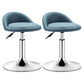 Modern Rotatable Liftable Counter Stool Steel Barber Shop Bar Stool with Cushion Dark Blue 2 Piece Set Clearhalo 'Bar Furniture' 'Bar Stools' 'bar_stools' 'furn' 'furn_bar_stools' 'furniture_bar_stools' 'Kitchen & Dining Furniture' 'kitchen&dining_furn' 'kitchen' 'kitchen_furn' Furniture' 4482433
