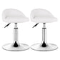 Modern Rotatable Liftable Counter Stool Steel Barber Shop Bar Stool with Cushion Gloss White 2 Piece Set Clearhalo 'Bar Furniture' 'Bar Stools' 'bar_stools' 'furn' 'furn_bar_stools' 'furniture_bar_stools' 'Kitchen & Dining Furniture' 'kitchen&dining_furn' 'kitchen' 'kitchen_furn' Furniture' 4482436