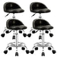 Modern Rotatable Liftable Counter Stool Steel Barber Shop Bar Stool with Cushion Gloss Black 4 Piece Set Clearhalo 'Bar Furniture' 'Bar Stools' 'bar_stools' 'furn' 'furn_bar_stools' 'furniture_bar_stools' 'Kitchen & Dining Furniture' 'kitchen&dining_furn' 'kitchen' 'kitchen_furn' Furniture' 4482438