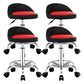 Modern Rotatable Liftable Counter Stool Steel Barber Shop Bar Stool with Cushion Red-Black 4 Piece Set Clearhalo 'Bar Furniture' 'Bar Stools' 'bar_stools' 'furn' 'furn_bar_stools' 'furniture_bar_stools' 'Kitchen & Dining Furniture' 'kitchen&dining_furn' 'kitchen' 'kitchen_furn' Furniture' 4482440