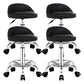 Modern Rotatable Liftable Counter Stool Steel Barber Shop Bar Stool with Cushion Black 4 Piece Set Clearhalo 'Bar Furniture' 'Bar Stools' 'bar_stools' 'furn' 'furn_bar_stools' 'furniture_bar_stools' 'Kitchen & Dining Furniture' 'kitchen&dining_furn' 'kitchen' 'kitchen_furn' Furniture' 4482443
