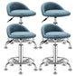 Modern Rotatable Liftable Counter Stool Steel Barber Shop Bar Stool with Cushion Light Blue 4 Piece Set Clearhalo 'Bar Furniture' 'Bar Stools' 'bar_stools' 'furn' 'furn_bar_stools' 'furniture_bar_stools' 'Kitchen & Dining Furniture' 'kitchen&dining_furn' 'kitchen' 'kitchen_furn' Furniture' 4482446