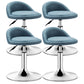 Modern Rotatable Liftable Counter Stool Steel Barber Shop Bar Stool with Cushion Dark Blue 4 Piece Set Clearhalo 'Bar Furniture' 'Bar Stools' 'bar_stools' 'furn' 'furn_bar_stools' 'furniture_bar_stools' 'Kitchen & Dining Furniture' 'kitchen&dining_furn' 'kitchen' 'kitchen_furn' Furniture' 4482451