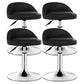 Modern Rotatable Liftable Counter Stool Steel Barber Shop Bar Stool with Cushion Gold-Black 4 Piece Set Clearhalo 'Bar Furniture' 'Bar Stools' 'bar_stools' 'furn' 'furn_bar_stools' 'furniture_bar_stools' 'Kitchen & Dining Furniture' 'kitchen&dining_furn' 'kitchen' 'kitchen_furn' Furniture' 4482452