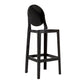 Modern Armless Backrest Counter Stool Plastic Kitchen Bar Stool with Plastic Seat Black 1 Piece Clearhalo 'Bar Furniture' 'Bar Stools' 'bar_stools' 'furn' 'furn_bar_stools' 'furniture_bar_stools' 'Kitchen & Dining Furniture' 'kitchen&dining_furn' 'kitchen' 'kitchen_furn' Furniture' 4482458