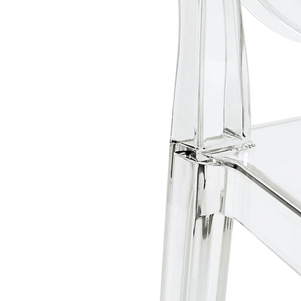 Modern Armless Backrest Counter Stool Plastic Kitchen Bar Stool with Plastic Seat Clearhalo 'Bar Furniture' 'Bar Stools' 'bar_stools' 'furn' 'furn_bar_stools' 'furniture_bar_stools' 'Kitchen & Dining Furniture' 'kitchen&dining_furn' 'kitchen' 'kitchen_furn' Furniture' 4482470