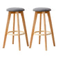 Modern Armless Backless Counter Stool Wood Cashier Bar Stool with Cushion and Pedal Grey 2 Piece Set Clearhalo 'Bar Furniture' 'Bar Stools' 'bar_stools' 'furn' 'furn_bar_stools' 'furniture_bar_stools' 'Kitchen & Dining Furniture' 'kitchen&dining_furn' 'kitchen' 'kitchen_furn' Furniture' 4482480