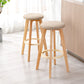 Modern Armless Backless Counter Stool Wood Cashier Bar Stool with Cushion and Pedal Clearhalo 'Bar Furniture' 'Bar Stools' 'bar_stools' 'furn' 'furn_bar_stools' 'furniture_bar_stools' 'Kitchen & Dining Furniture' 'kitchen&dining_furn' 'kitchen' 'kitchen_furn' Furniture' 4482481