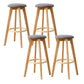 Modern Armless Backless Counter Stool Wood Cashier Bar Stool with Cushion and Pedal Grey 4 Piece Set Clearhalo 'Bar Furniture' 'Bar Stools' 'bar_stools' 'furn' 'furn_bar_stools' 'furniture_bar_stools' 'Kitchen & Dining Furniture' 'kitchen&dining_furn' 'kitchen' 'kitchen_furn' Furniture' 4482483