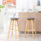 Modern Armless Backless Counter Stool Wood Cashier Bar Stool with Cushion and Pedal Clearhalo 'Bar Furniture' 'Bar Stools' 'bar_stools' 'furn' 'furn_bar_stools' 'furniture_bar_stools' 'Kitchen & Dining Furniture' 'kitchen&dining_furn' 'kitchen' 'kitchen_furn' Furniture' 4482485