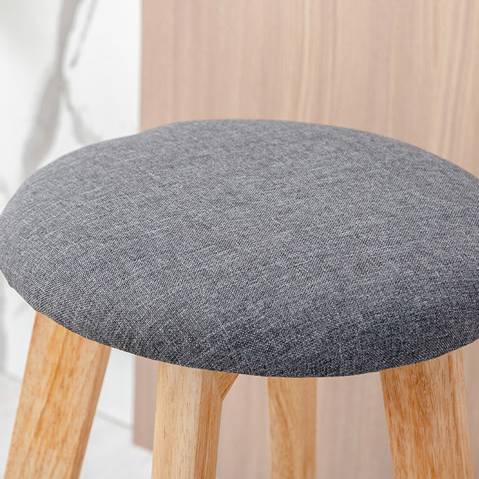 Modern Armless Backless Counter Stool Wood Cashier Bar Stool with Cushion and Pedal Clearhalo 'Bar Furniture' 'Bar Stools' 'bar_stools' 'furn' 'furn_bar_stools' 'furniture_bar_stools' 'Kitchen & Dining Furniture' 'kitchen&dining_furn' 'kitchen' 'kitchen_furn' Furniture' 4482488