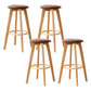 Modern Armless Backless Counter Stool Wood Cashier Bar Stool with Cushion and Pedal Brown 4 Piece Set Clearhalo 'Bar Furniture' 'Bar Stools' 'bar_stools' 'furn' 'furn_bar_stools' 'furniture_bar_stools' 'Kitchen & Dining Furniture' 'kitchen&dining_furn' 'kitchen' 'kitchen_furn' Furniture' 4482498