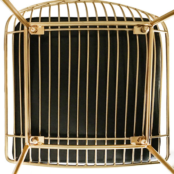 Contemporary Metal Barstool Bristol Bar Stool with Iron Legs and Low Back Clearhalo 'Bar Furniture' 'Bar Stools' 'bar_stools' 'furn' 'furn_bar_stools' 'furniture_bar_stools' 'Kitchen & Dining Furniture' 'kitchen&dining_furn' 'kitchen' 'kitchen_furn' Furniture' 4482528