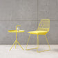 Contemporary Metal Barstool Bristol Bar Stool with Iron Legs and Low Back Yellow 1 Piece Short Stool(18"H) Clearhalo 'Bar Furniture' 'Bar Stools' 'bar_stools' 'furn' 'furn_bar_stools' 'furniture_bar_stools' 'Kitchen & Dining Furniture' 'kitchen&dining_furn' 'kitchen' 'kitchen_furn' Furniture' 4482546