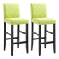 Modern Leather Solid Wood Barstool Bristol Bar Stool with Footrest and Low Back Fruit Green 2 Piece Set Clearhalo 'Bar Furniture' 'Bar Stools' 'bar_stools' 'furn' 'furn_bar_stools' 'furniture_bar_stools' 'Kitchen & Dining Furniture' 'kitchen&dining_furn' 'kitchen' 'kitchen_furn' Furniture' 4482613