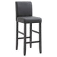 Modern Leather Solid Wood Barstool Bristol Bar Stool with Footrest and Low Back Black 1 Piece Clearhalo 'Bar Furniture' 'Bar Stools' 'bar_stools' 'furn' 'furn_bar_stools' 'furniture_bar_stools' 'Kitchen & Dining Furniture' 'kitchen&dining_furn' 'kitchen' 'kitchen_furn' Furniture' 4482633