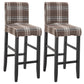 Modern Leather Solid Wood Barstool Bristol Bar Stool with Footrest and Low Back Light Coffee 2 Piece Set Clearhalo 'Bar Furniture' 'Bar Stools' 'bar_stools' 'furn' 'furn_bar_stools' 'furniture_bar_stools' 'Kitchen & Dining Furniture' 'kitchen&dining_furn' 'kitchen' 'kitchen_furn' Furniture' 4482637