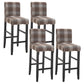 Modern Leather Solid Wood Barstool Bristol Bar Stool with Footrest and Low Back Light Coffee 4 Piece Set Clearhalo 'Bar Furniture' 'Bar Stools' 'bar_stools' 'furn' 'furn_bar_stools' 'furniture_bar_stools' 'Kitchen & Dining Furniture' 'kitchen&dining_furn' 'kitchen' 'kitchen_furn' Furniture' 4482638