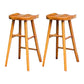 Contemporary Solid Wood Barstool Indoor Bar Stool with Wood Seat and Footrest Yellow 2 Piece Set Clearhalo 'Bar Furniture' 'Bar Stools' 'bar_stools' 'furn' 'furn_bar_stools' 'furniture_bar_stools' 'Kitchen & Dining Furniture' 'kitchen&dining_furn' 'kitchen' 'kitchen_furn' Furniture' 4482673