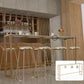 Glam White Marble Counter Table with Rectangle Table Top Gold Trestle Table, Only Table Clearhalo 'Bar Furniture' 'Bar Tables' 'bar_tables' 'furn' 'furn_bar_tables' 'Furniture' 'furniture_bar_tables' 'Kitchen & Dining Furniture' 4482710